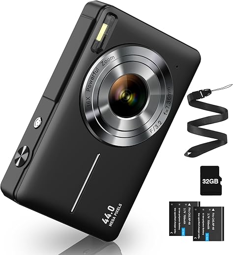 Digitalkamera 44MP Schwarz