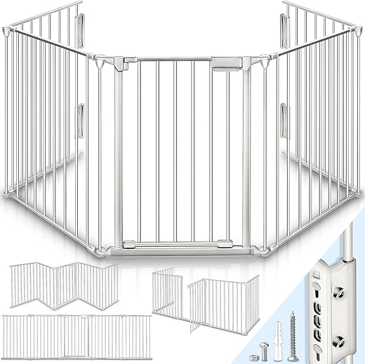 KIDUKU® Faltbares Kaminschutzgitter 180 cm