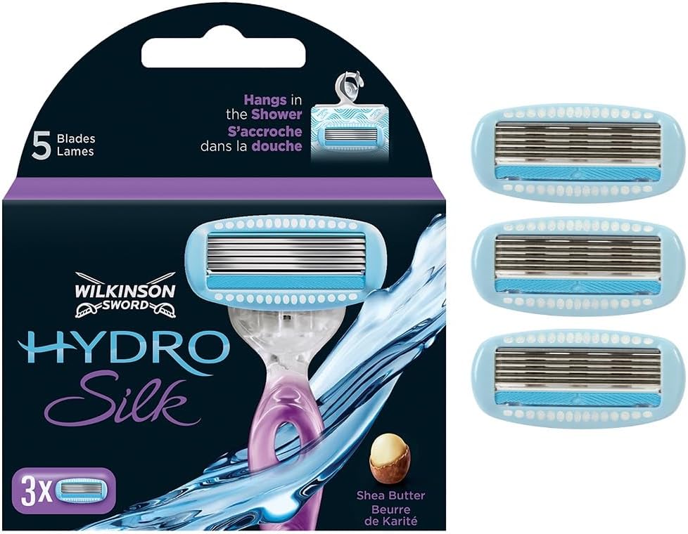Wilkinson Sword Hydro Silk Rasierklingen für Damen Rasierer, 3 Stück